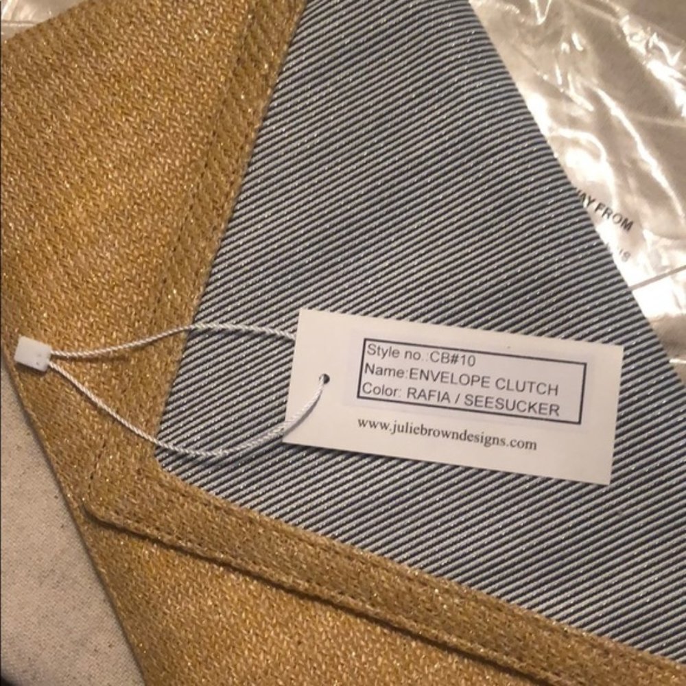 Julie Brown Envelope Clutch NWT
